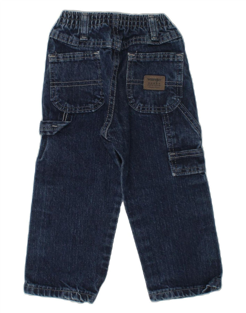 WRANGLER Baby Boys Straight Jeans 18-24 Months W18 L13  Blue Cotton | Vintage Wrangler | Thrift | Second-Hand Wrangler | Used Clothing | Messina Hembry 