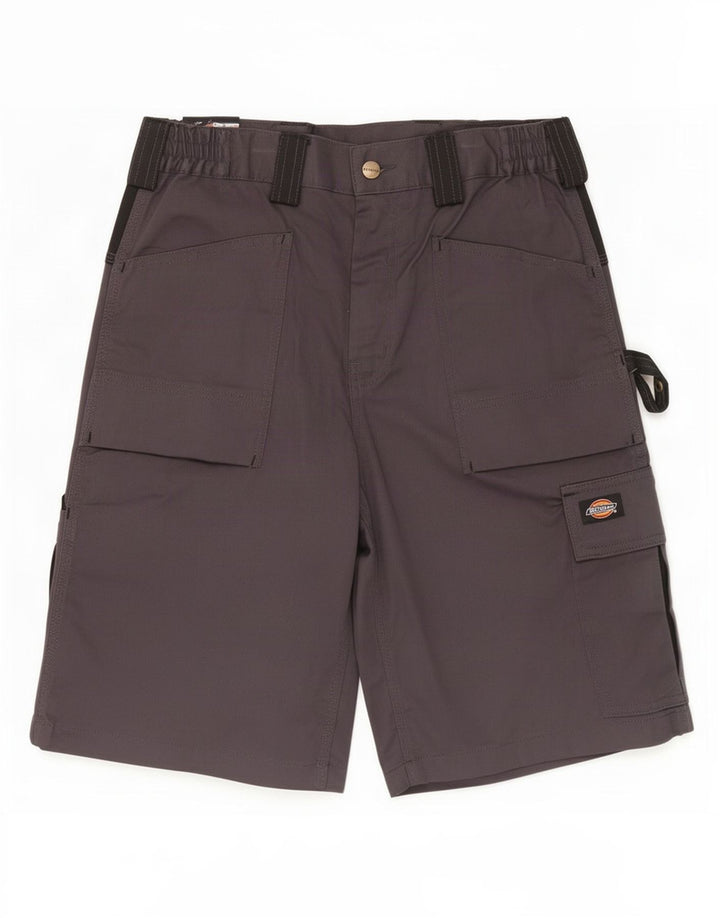 Dickies Mens Cargo Shorts W32 Medium Grey Colourblock Cotton