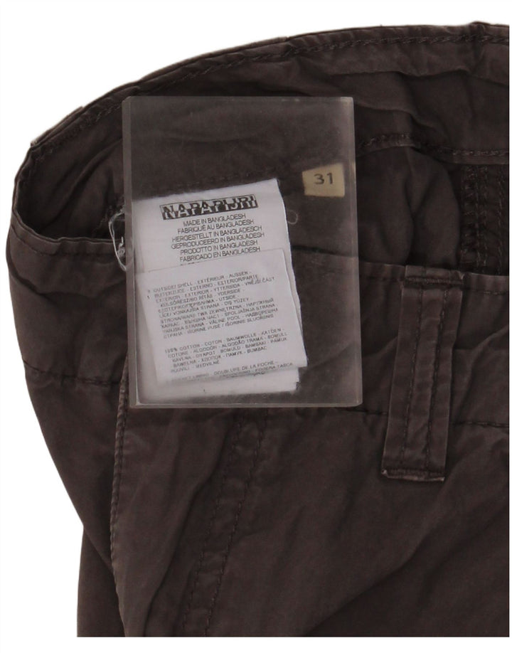 Napapijri Mens Cargo Shorts W31 Medium  Grey Cotton