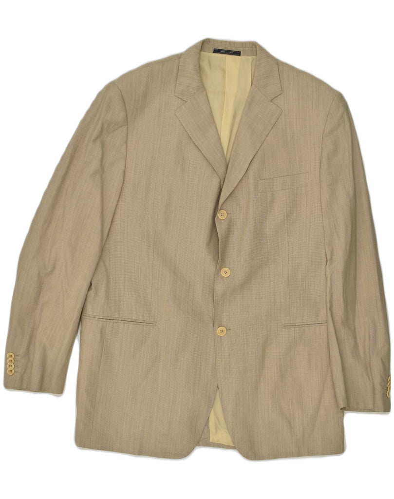 CERRUTI 1881 Mens 3 Button Blazer Jacket UK 40 Large Beige | Vintage Cerruti 1881 | Thrift | Second-Hand Cerruti 1881 | Used Clothing | Messina Hembry 