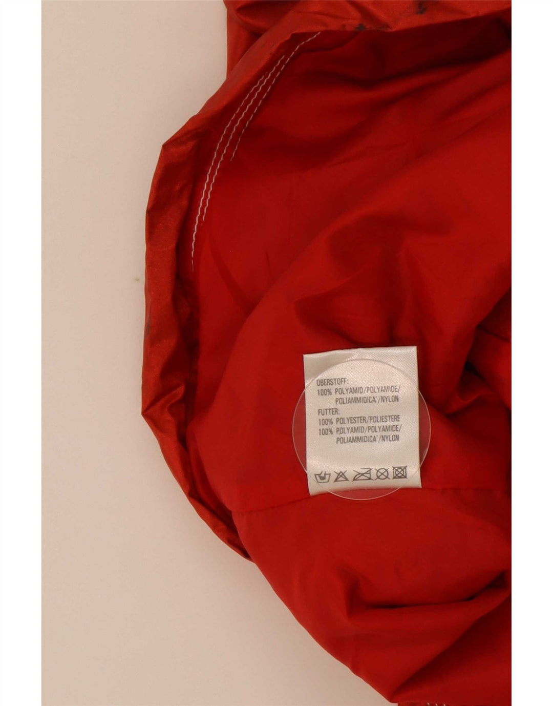 Killtec Mens Hooded Duffle Rain Jacket UK 46 3XL Red Polyamide