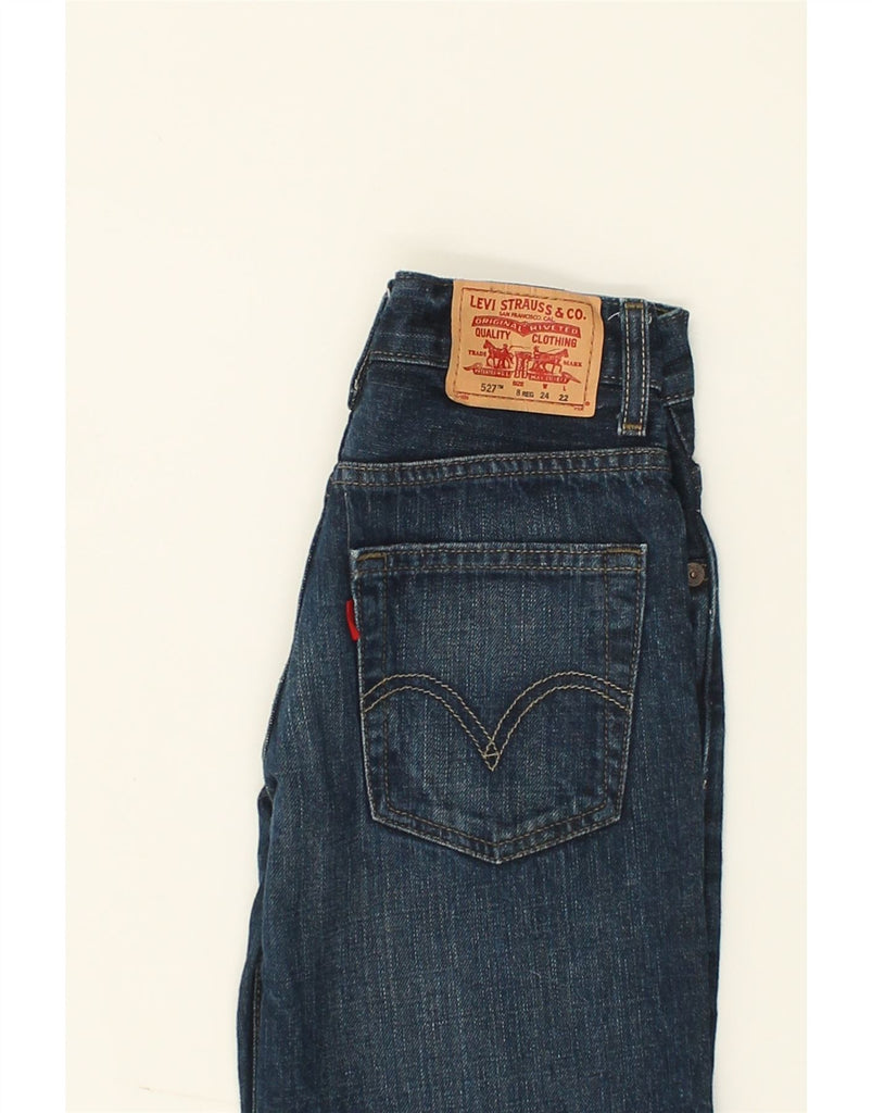 LEVI'S Boys 527 Bootcut Jeans 7-8 Years W24 L22  Navy Blue Cotton | Vintage Levi's | Thrift | Second-Hand Levi's | Used Clothing | Messina Hembry 