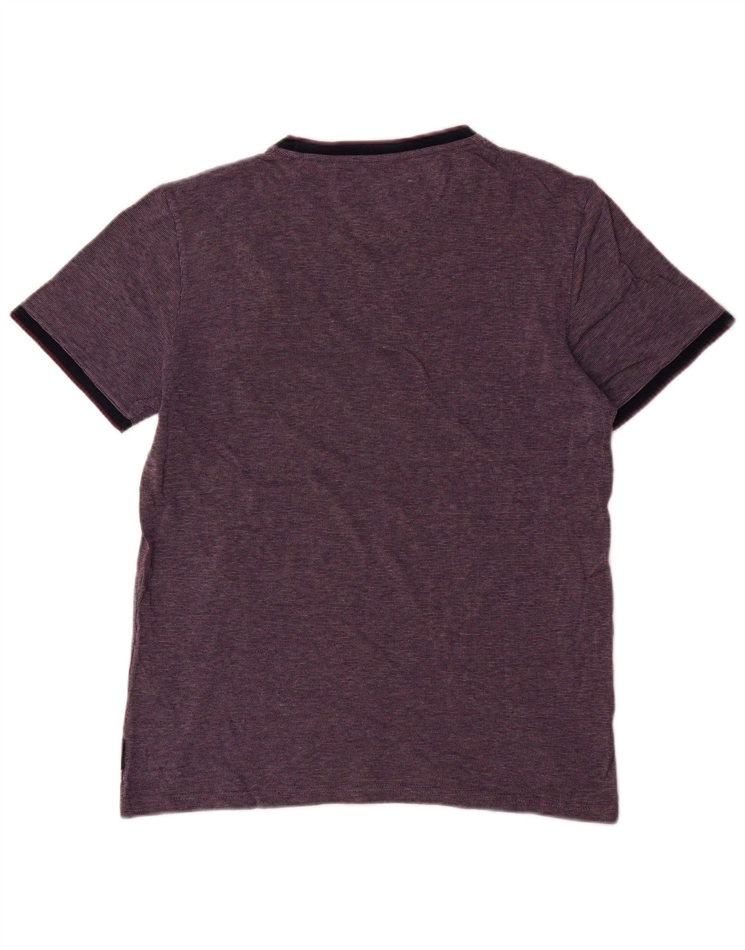Ted Baker Mens T-Shirt Top Size 3 Medium Purple Cotton
