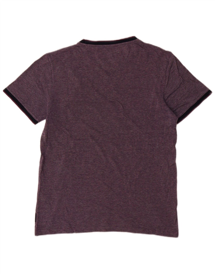 Ted Baker Mens T-Shirt Top Size 3 Medium Purple Cotton