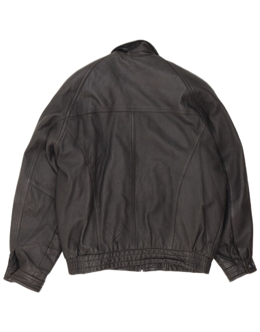 Fatigue Mens Leather Jacket UK 40 Large Black