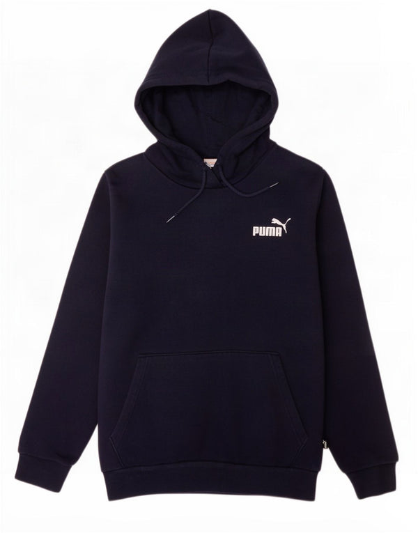 Puma Mens Hoodie Jumper XS Navy Blue Cotton
