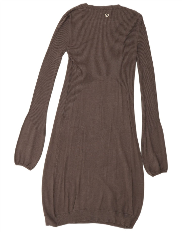 TRUSSARDI JEANS Womens Jumper Dress UK 8 Small Grey Vintage Trussardi Jeans and Second-Hand Trussardi Jeans from Messina Hembry 