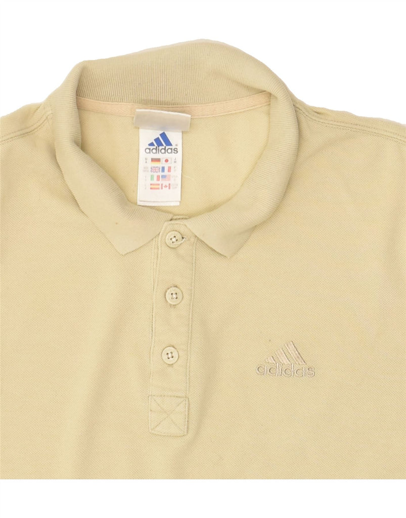 ADIDAS Mens Polo Shirt UK 36/38 Small Yellow Cotton | Vintage Adidas | Thrift | Second-Hand Adidas | Used Clothing | Messina Hembry 