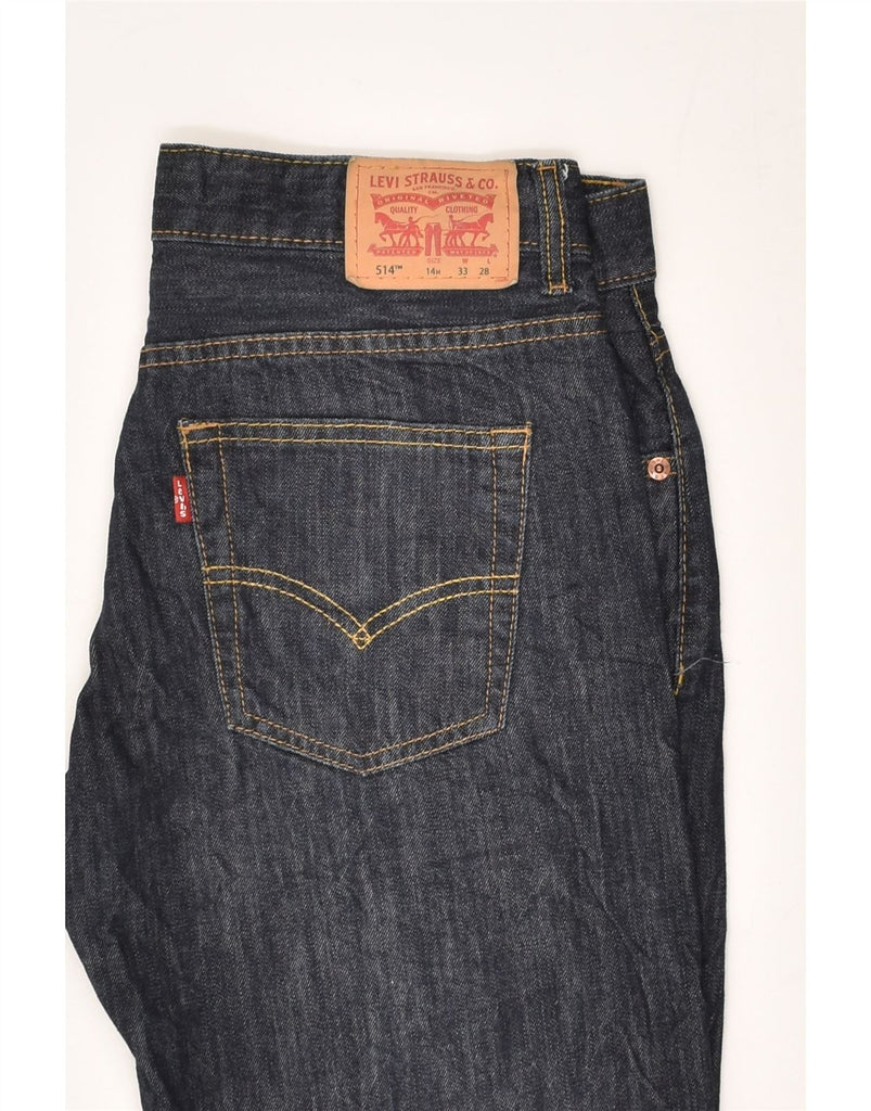 LEVI'S Boys 514 Straight Jeans 13-14 Years W33 L28  Navy Blue Cotton | Vintage Levi's | Thrift | Second-Hand Levi's | Used Clothing | Messina Hembry 