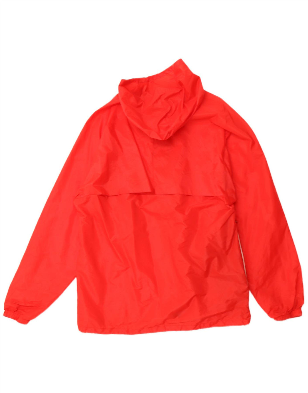 K-WAY Mens Hooded Rain Jacket UK 40 Large Red Polyamide