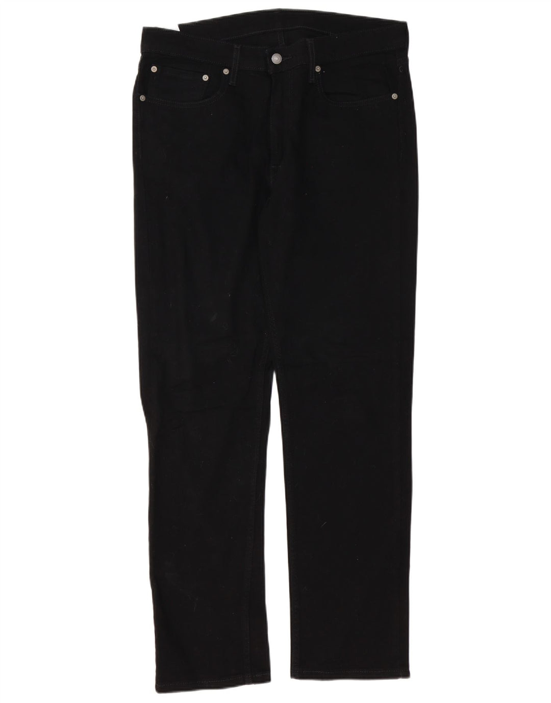 Levi's Mens 514 Straight Jeans W34 L32 Black Cotton