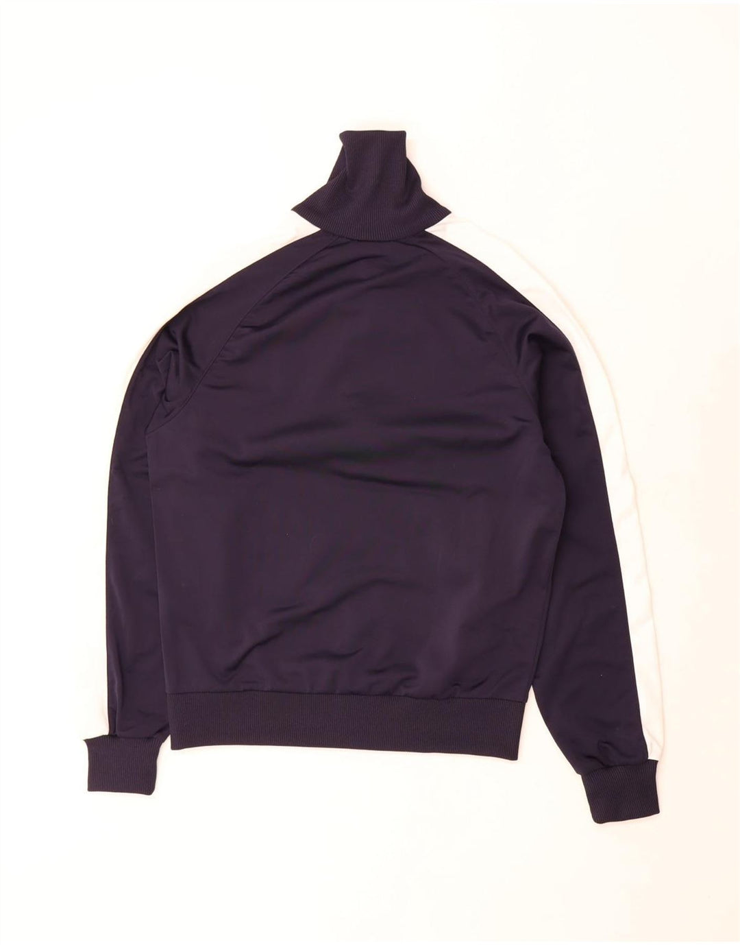 Puma Mens Tracksuit Top Jacket Medium Navy Blue Colourblock Polyester
