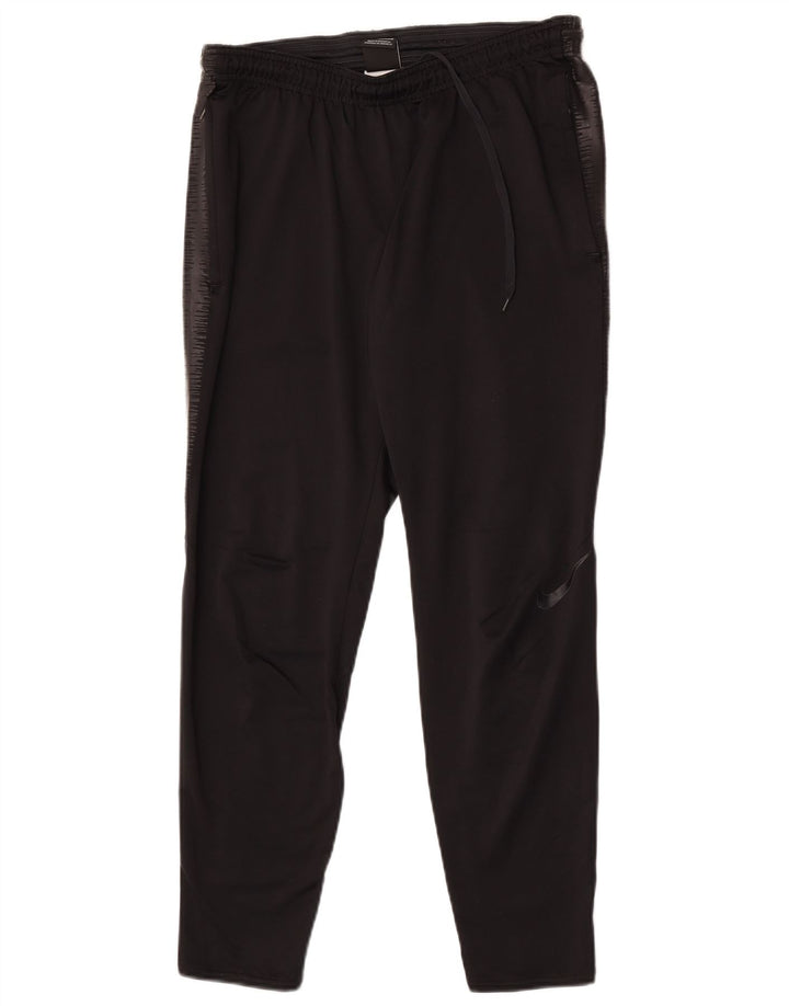 Nike Mens Dri Fit Tracksuit Trousers Medium  Black Colourblock Polyester