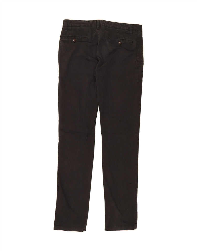TOMMY HILFIGER Mens Slim Casual Trousers W32 L34 Black Cotton Vintage Tommy Hilfiger and Second-Hand Tommy Hilfiger from Messina Hembry 
