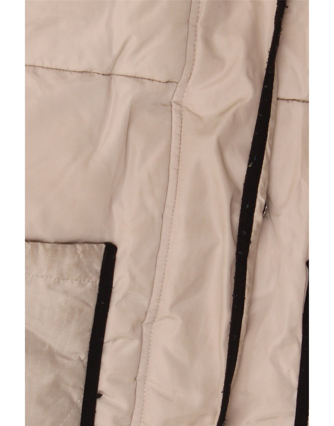 Ted Baker Girls Graphic Hooded Padded Coat 9-10 Years Beige Polyester