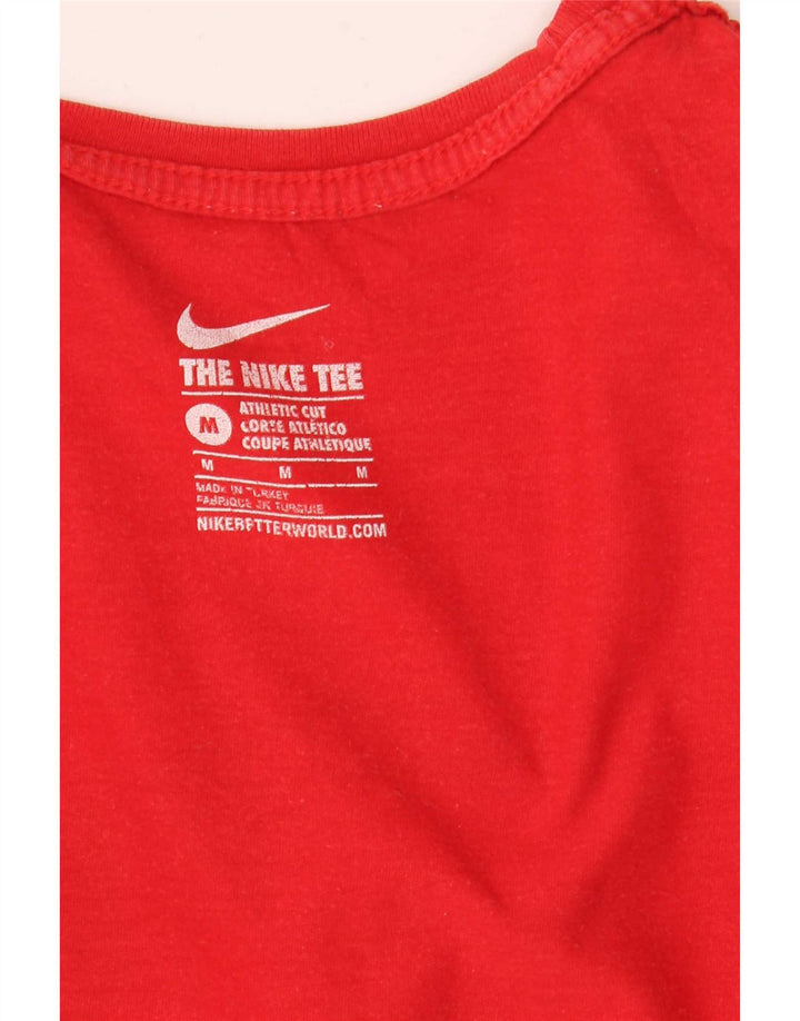 Nike Mens Athletic Cut Graphic T-Shirt Top Medium Red