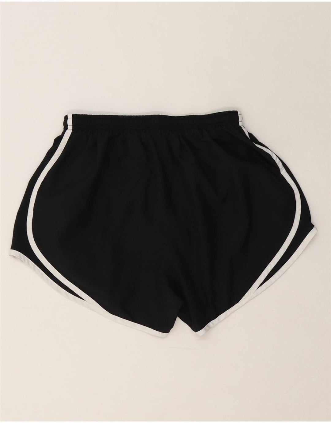NIKE Womens Dri Fit Sport Shorts UK 14 Medium  Black Polyester