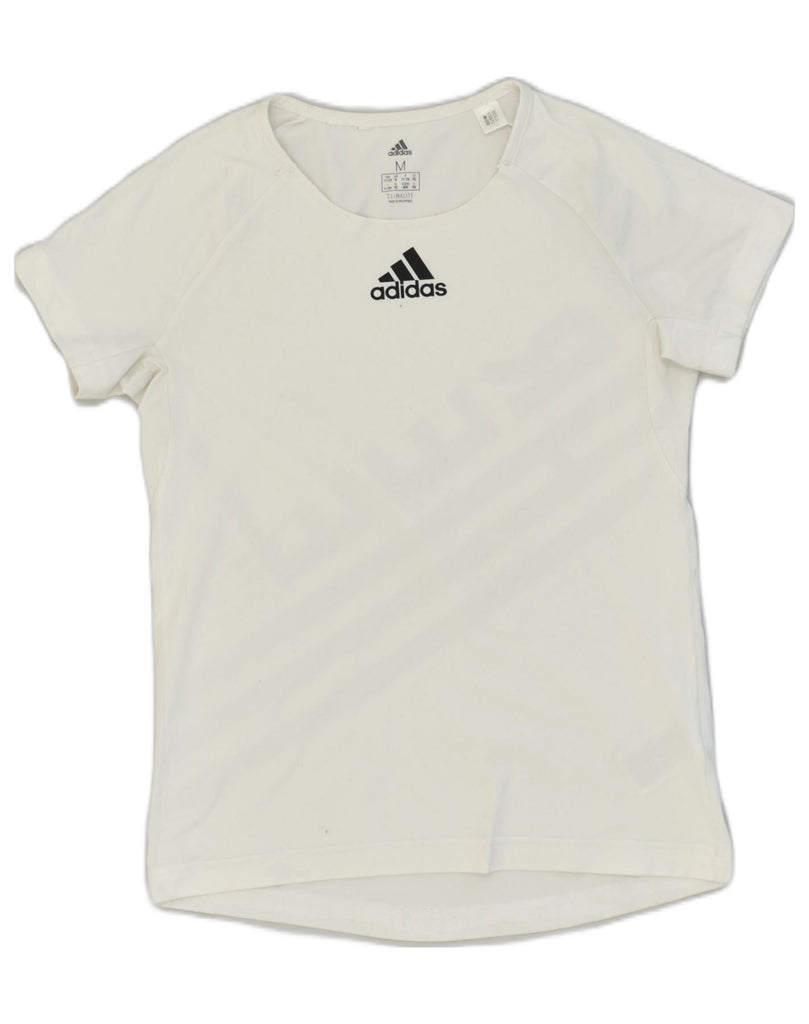 ADIDAS Boys Graphic T-Shirt Top 11-12 Years White Polyester | Vintage Adidas | Thrift | Second-Hand Adidas | Used Clothing | Messina Hembry 