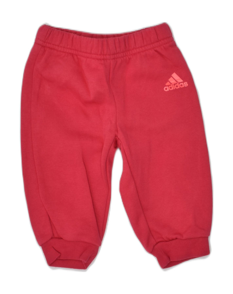 ADIDAS Baby Boys Tracksuit Trousers 3-6 Months Red Cotton | Vintage Adidas | Thrift | Second-Hand Adidas | Used Clothing | Messina Hembry 