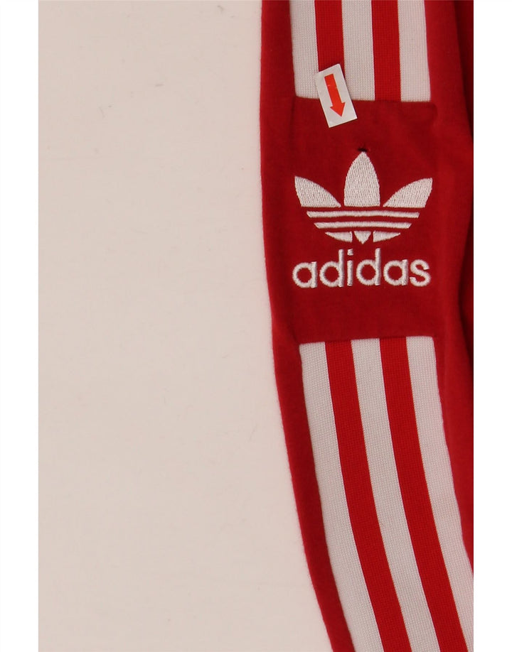 Adidas Womens Graphic Leggings UK 8 Small Red Cotton