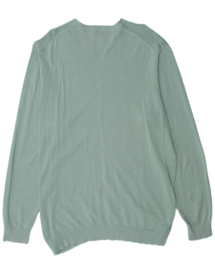 MURPHY & NYE Mens Crew Neck Jumper Sweater 3XL Turquoise