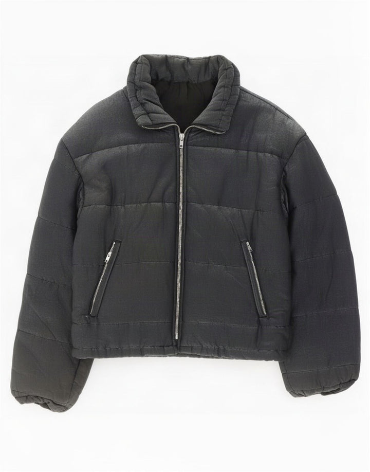 Vintage Womens Padded Jacket UK 14 Large Black