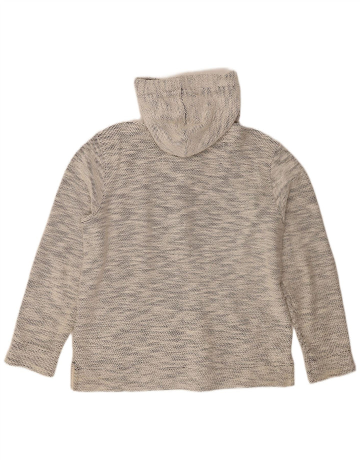 Fat Face Mens Zip Hoodie Sweater Large Grey Flecked Cotton
