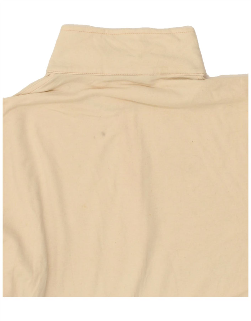 AUSTRALIAN L'ALPINA Womens Zip Neck Sweatshirt Jumper IT 46 Large Beige Vintage AUSTRALIAN L'ALPINA and Second-Hand AUSTRALIAN L'ALPINA from Messina Hembry 