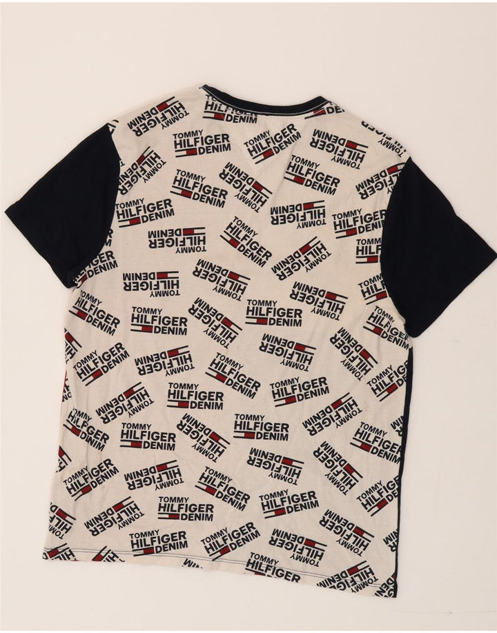 Tommy Hilfiger Mens Graphic T-Shirt Top Small Multicoloured Colourblock