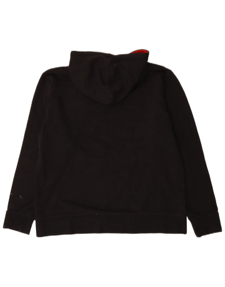 Reebok Mens Graphic Hoodie Jumper Large Black Cotton
