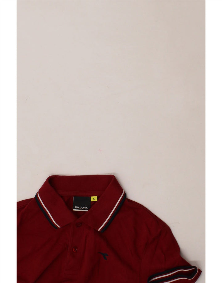 DIADORA Mens Polo Shirt Small Red Cotton Vintage Diadora and Second-Hand Diadora from Messina Hembry 