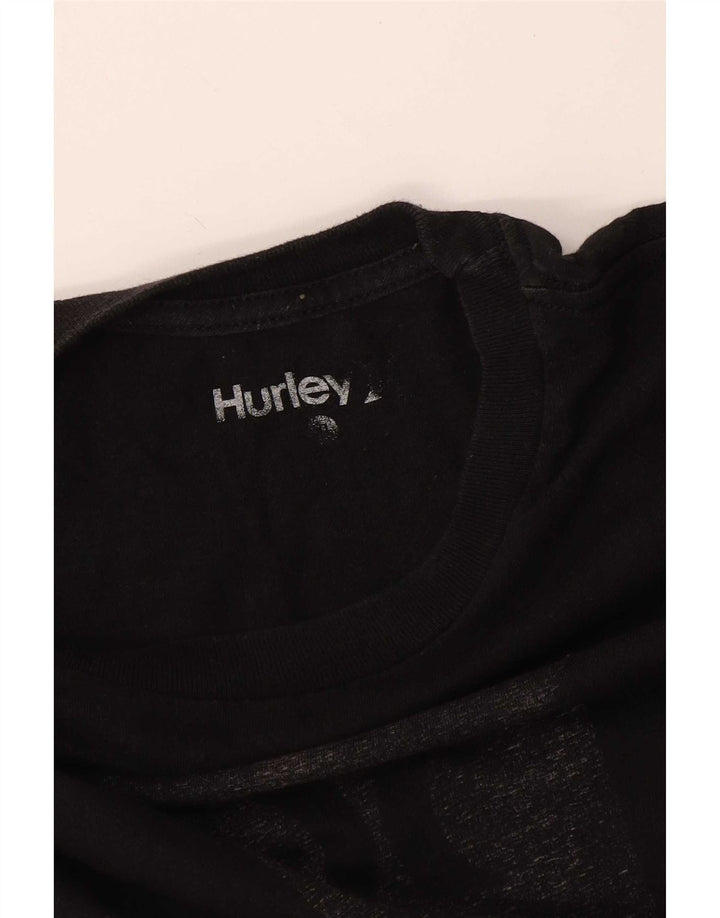 Hurley Mens Graphic T-Shirt Top Large Black