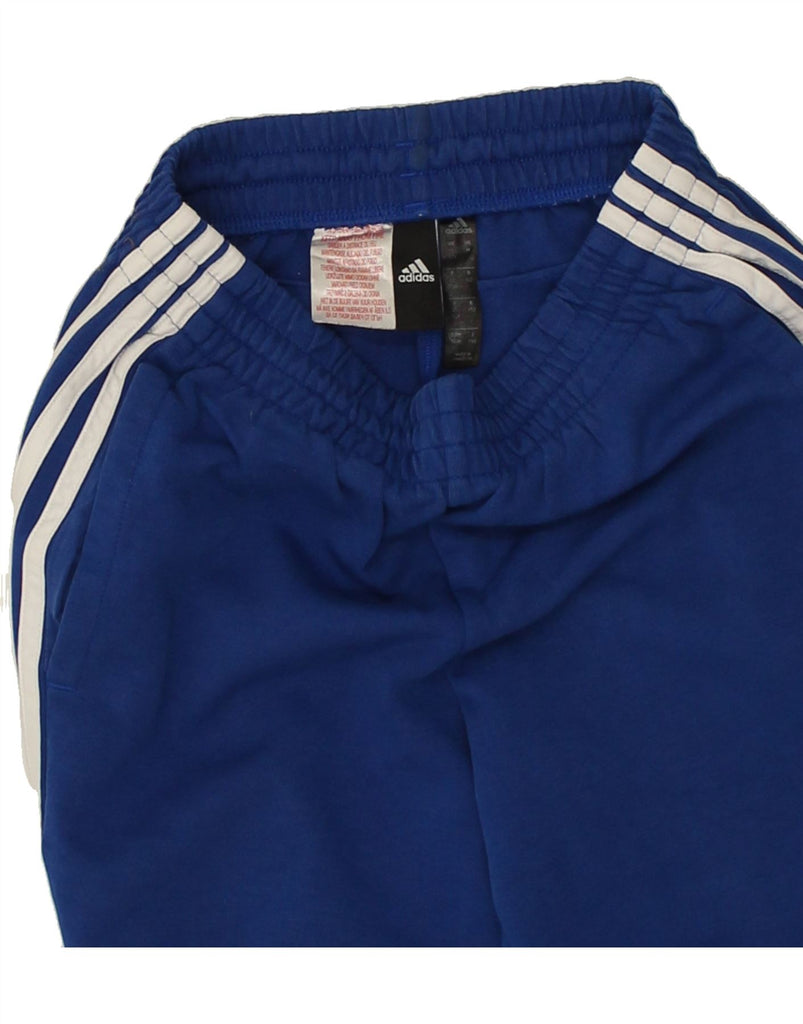 ADIDAS Boys Tracksuit Trousers Joggers 11-12 Years Blue Cotton | Vintage Adidas | Thrift | Second-Hand Adidas | Used Clothing | Messina Hembry 