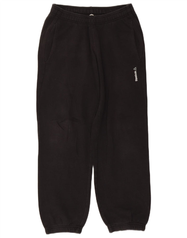 Reebok Mens Tracksuit Trousers Joggers Small  Black Cotton