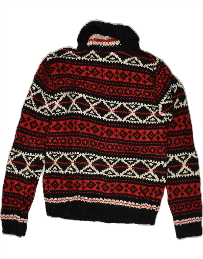 POLO RALPH LAUREN Boys Shawl Neck Jumper Sweater 6-7 Years Red Fair Isle | Vintage Polo Ralph Lauren | Thrift | Second-Hand Polo Ralph Lauren | Used Clothing | Messina Hembry 