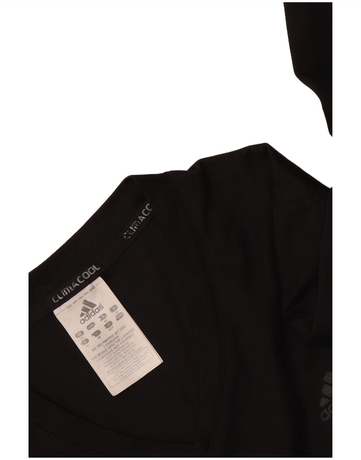 Adidas Womens Climacool Top Long Sleeve UK 16 Large Black Polyester
