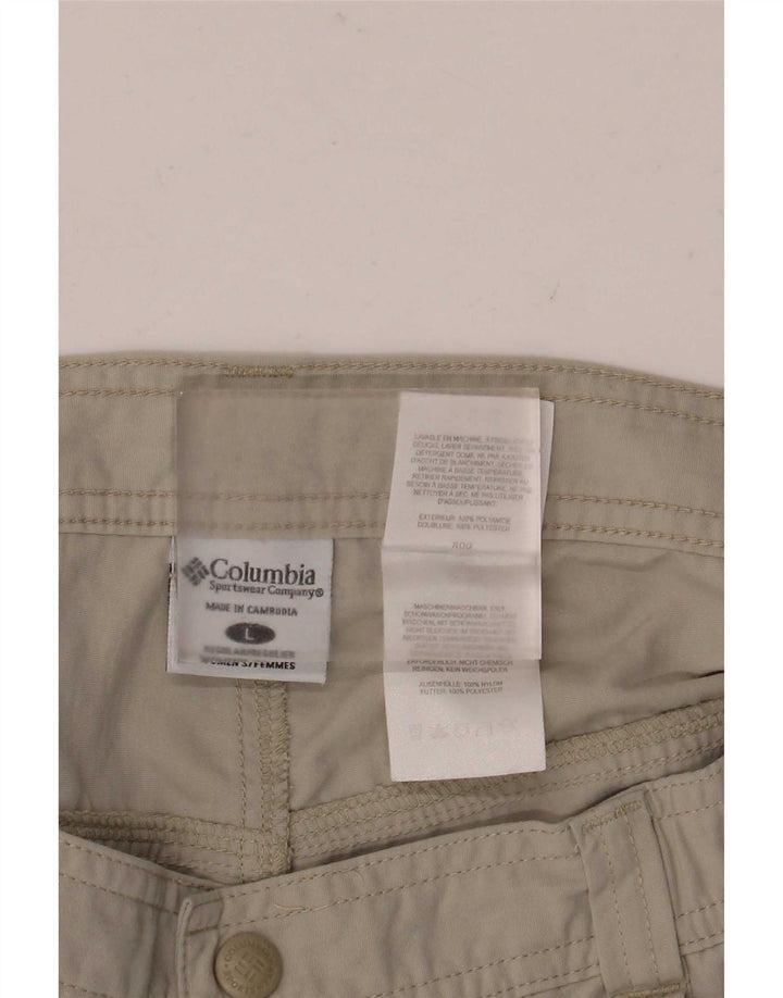 Columbia Mens Cargo Shorts Large W36 Grey Polyamide