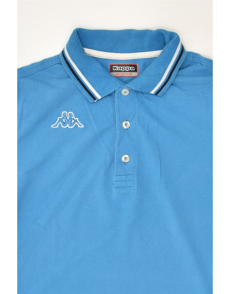 KAPPA Mens Polo Shirt Medium Blue Cotton | Vintage Kappa | Thrift | Second-Hand Kappa | Used Clothing | Messina Hembry 