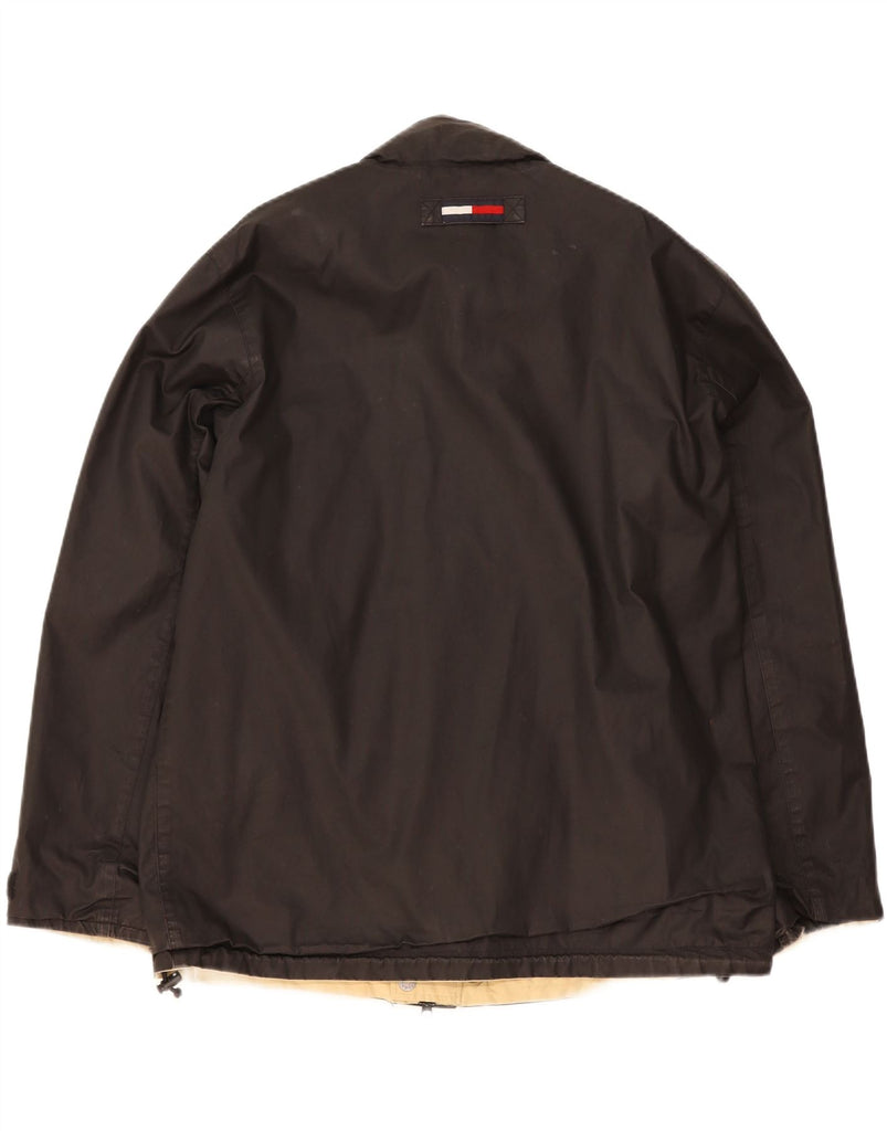 TOMMY HILFIGER Mens Reversible Jacket UK 40 Large Beige Cotton Vintage Tommy Hilfiger and Second-Hand Tommy Hilfiger from Messina Hembry 