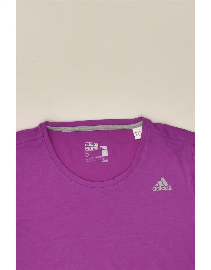 ADIDAS Womens Climalite T-Shirt Top UK 8/10 Small  Purple Polyester | Vintage Adidas | Thrift | Second-Hand Adidas | Used Clothing | Messina Hembry 