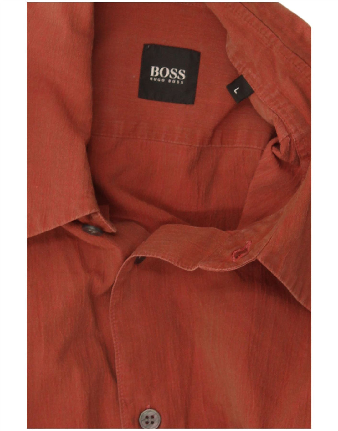 Hugo Boss Mens Shirt Large Maroon