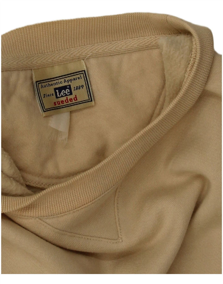 Lee Mens Sweatshirt Jumper Large Beige