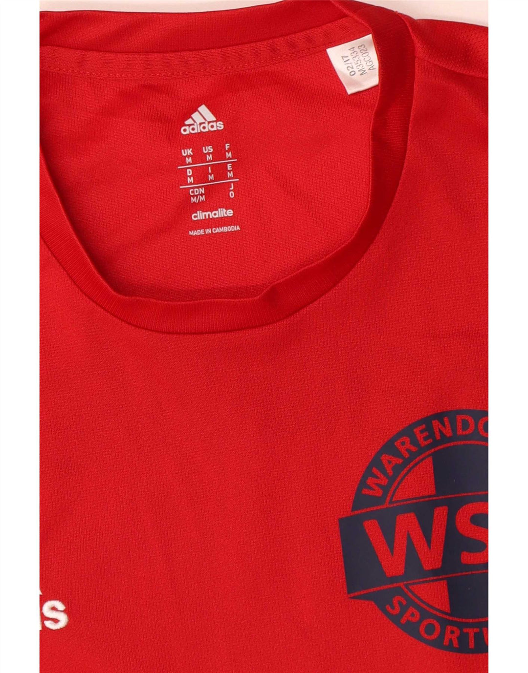 Adidas Mens Warendorfer Sportuninon Graphic T-Shirt Top Medium Red