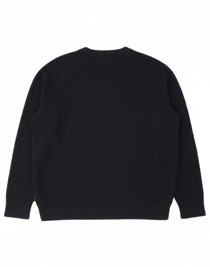 FAT FACE Mens Regular Fit Crew Neck Jumper Sweater XL Navy Blue Cotton