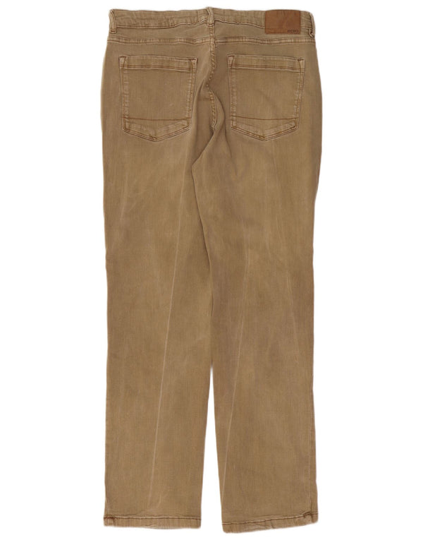 Fat Face Mens Regular Straight Jeans W38 L32 Beige Cotton