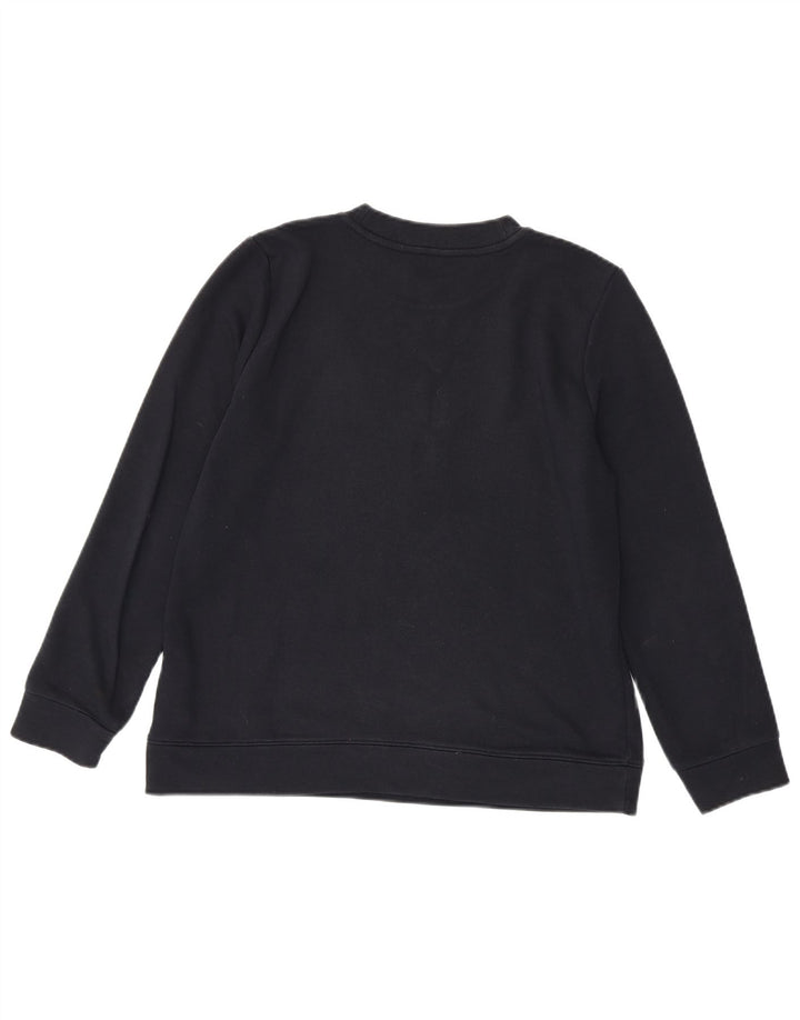 Tommy Hilfiger Womens Graphic Sweatshirt Jumper UK 14 Medium Navy Blue