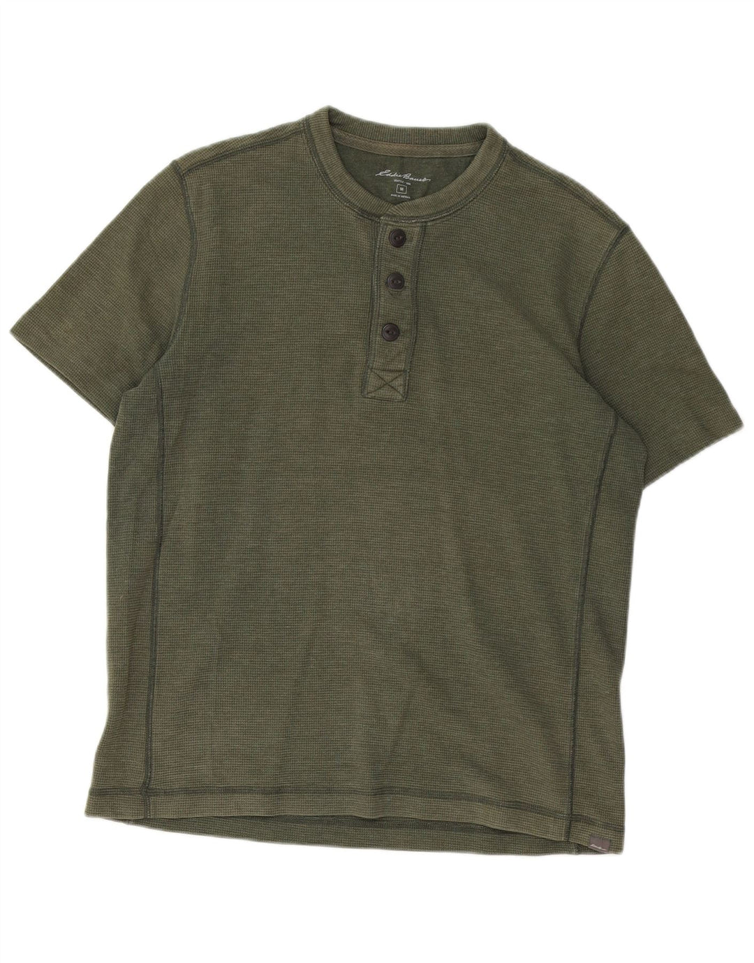 EDDIE BAUER Mens T-Shirt Top Medium Green Cotton