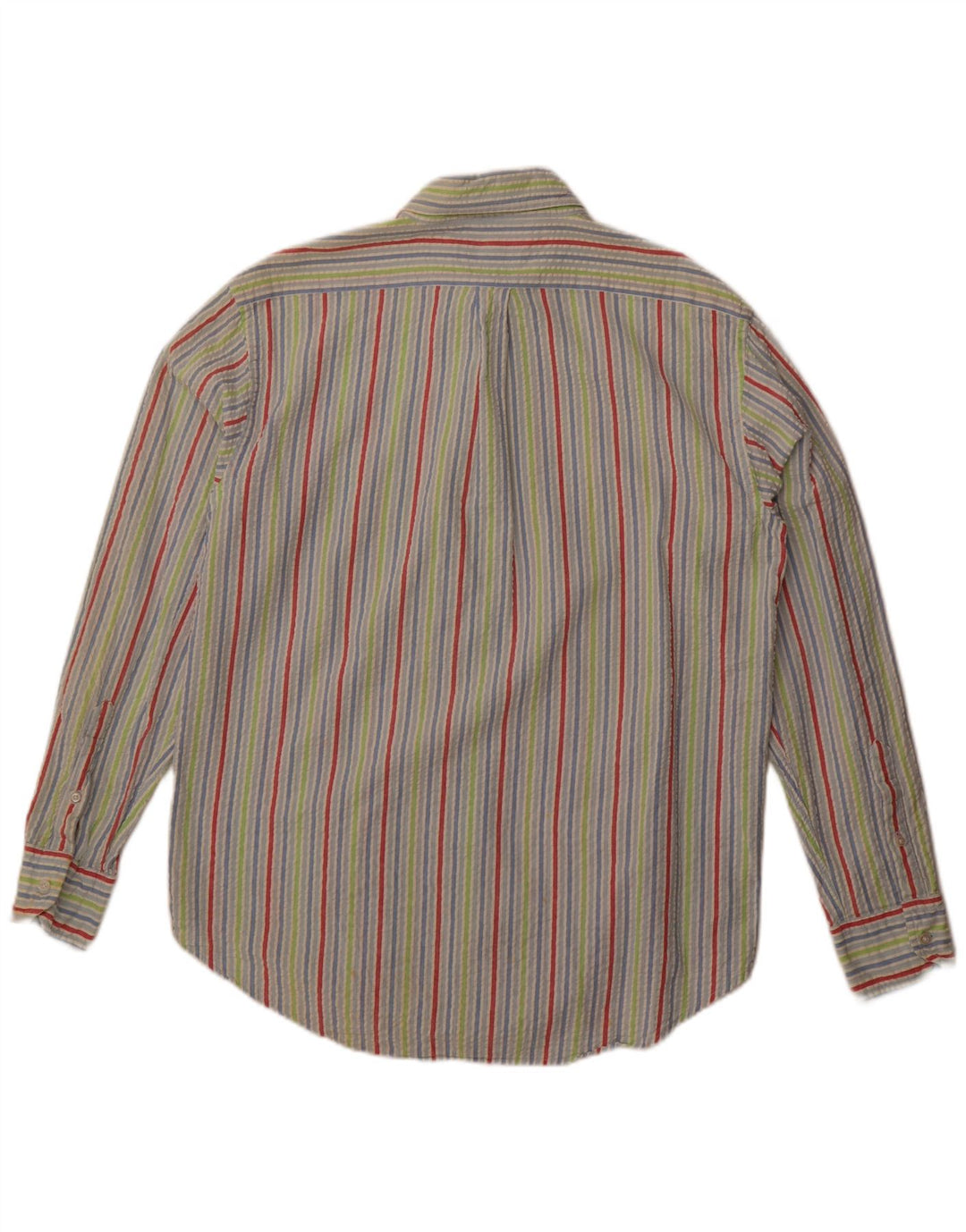 Boggi Mens Shirt XL Multicoloured Pinstripe Cotton