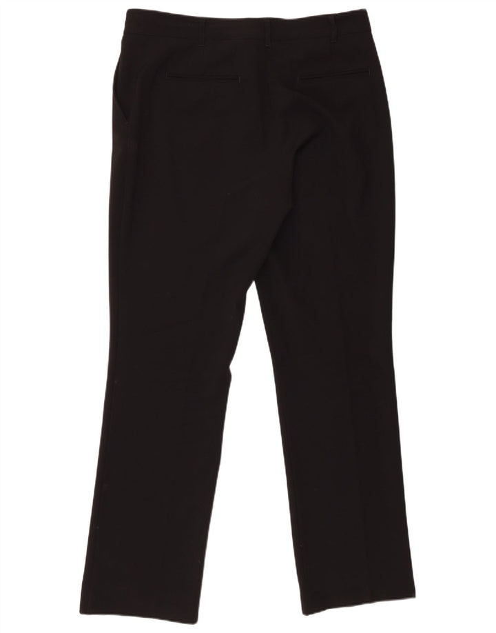 Max & Co. Womens Straight Chino Trousers W32 L30 Black