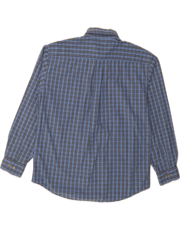 DOCKERS Mens Shirt Large Blue Check Cotton Vintage Dockers and Second-Hand Dockers from Messina Hembry 